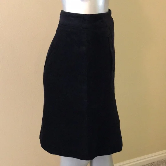 Ann Taylor Petite Velvet A-line skirt with pockets - Picture 8 of 10